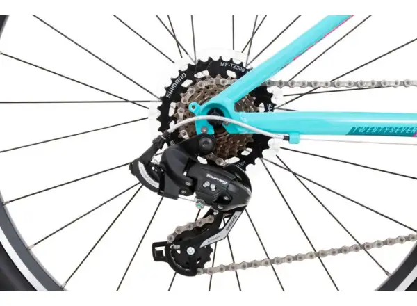 Rock Machine Catherine 27 Kinderfahrrad Gloss Neon Blue/Petrol/Pink