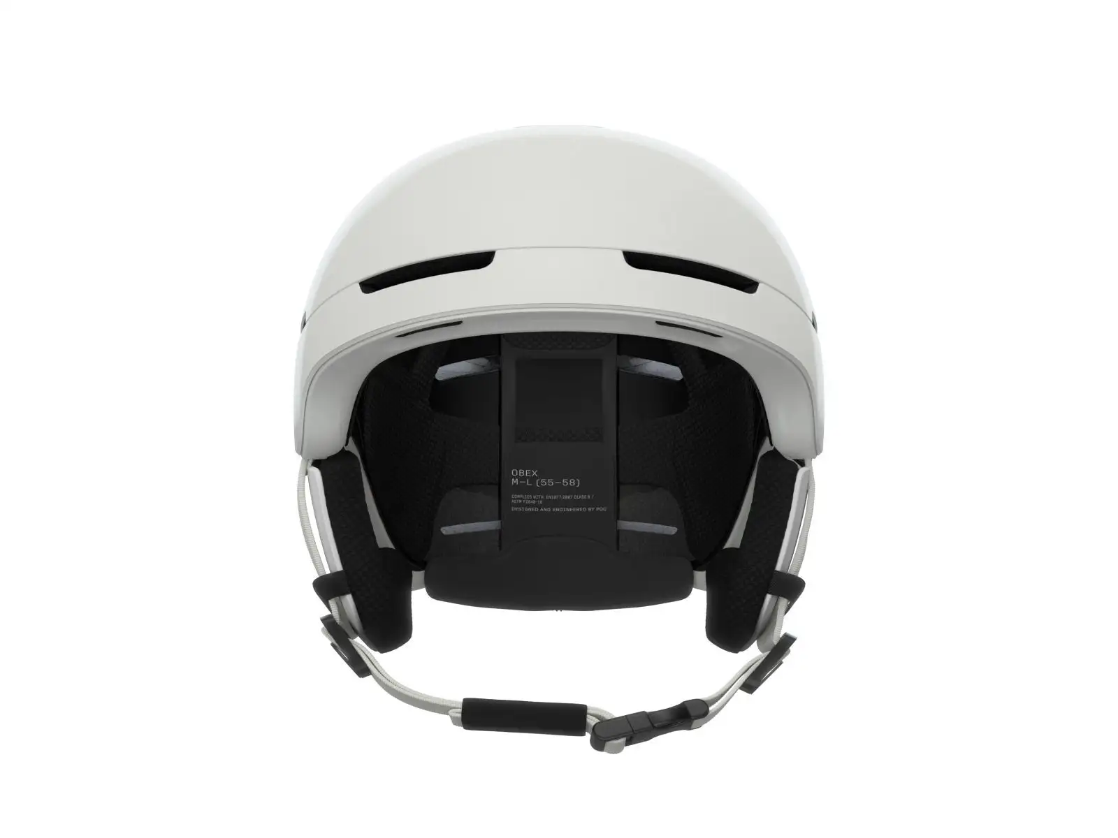 POC Obex MIPS Skihelm Hydrogen White/Fluorescent Orange