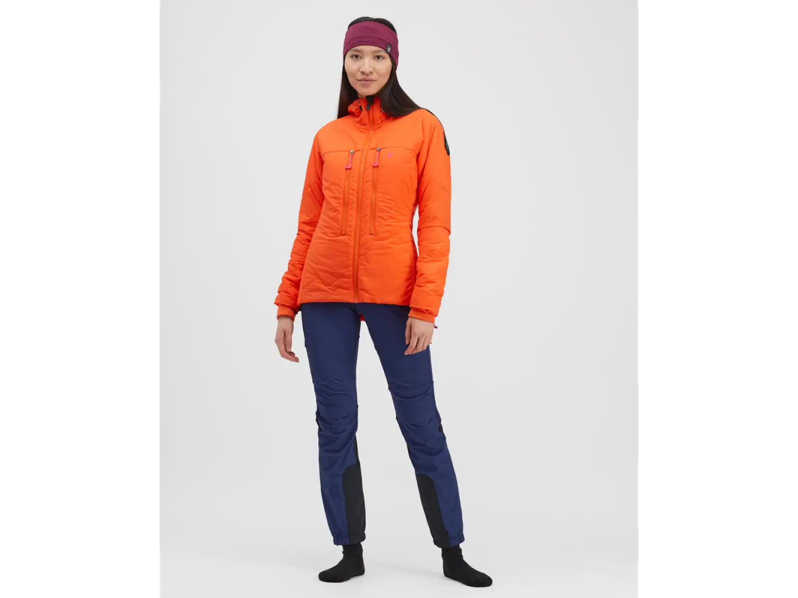 Silvini Lupa Damen Skitourenjacke Orange/Pink