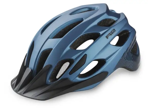 R2 Cliff Fahrradhelm petrolblau/schwarz