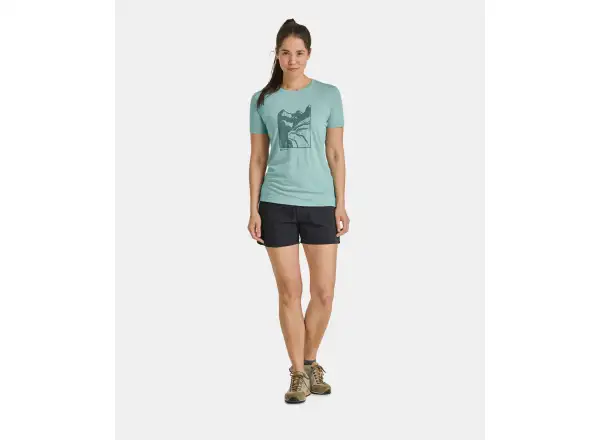 Ortovox 120 Cool Tec Mtn Cut Damen T-Shirt Kurzarm - Aquatic Ice M