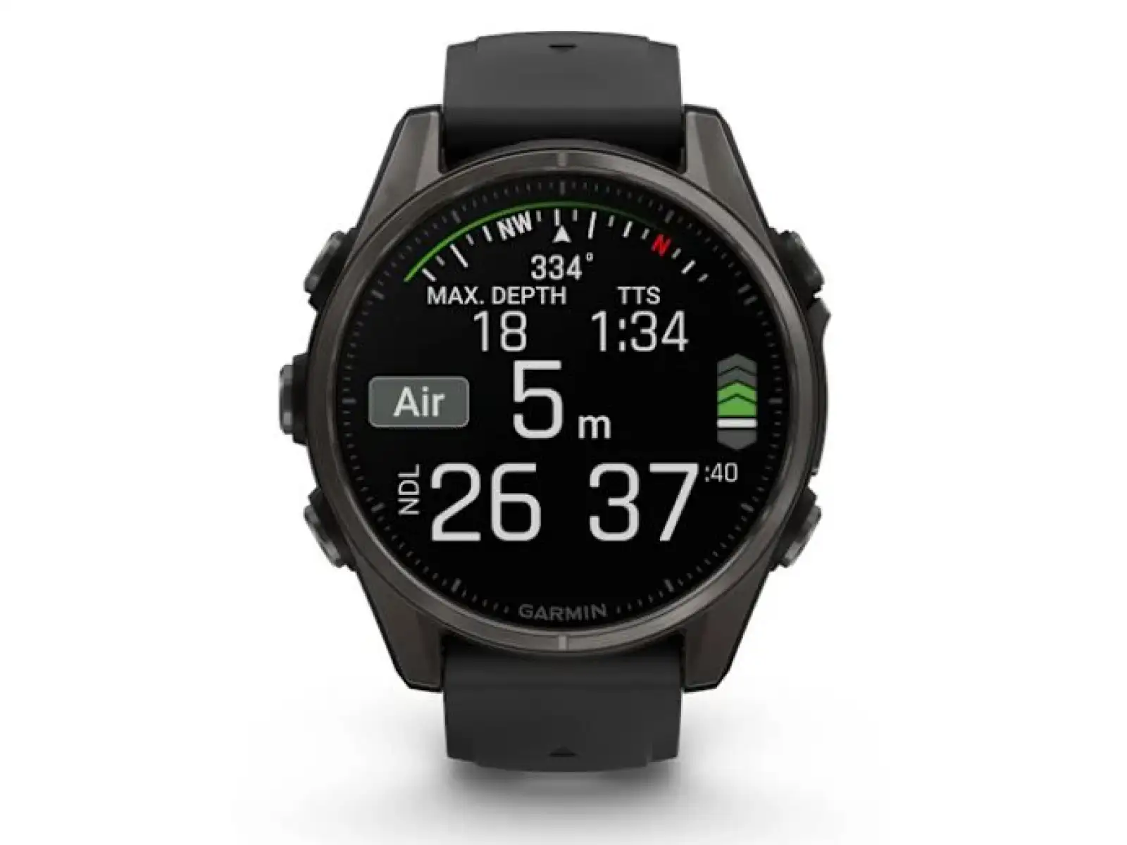 Garmin fenix 8 - 43 mm AMOLED Sapphire Smartwatches Carbon titanium Black/Pebble grey