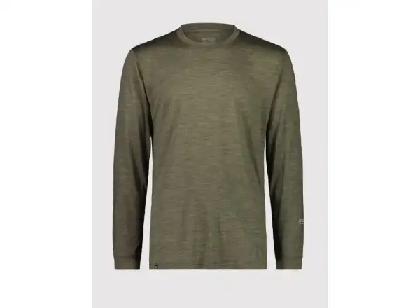 Mons Royale Zephyr Merino Cool Langarmshirt für Herren in Olive.