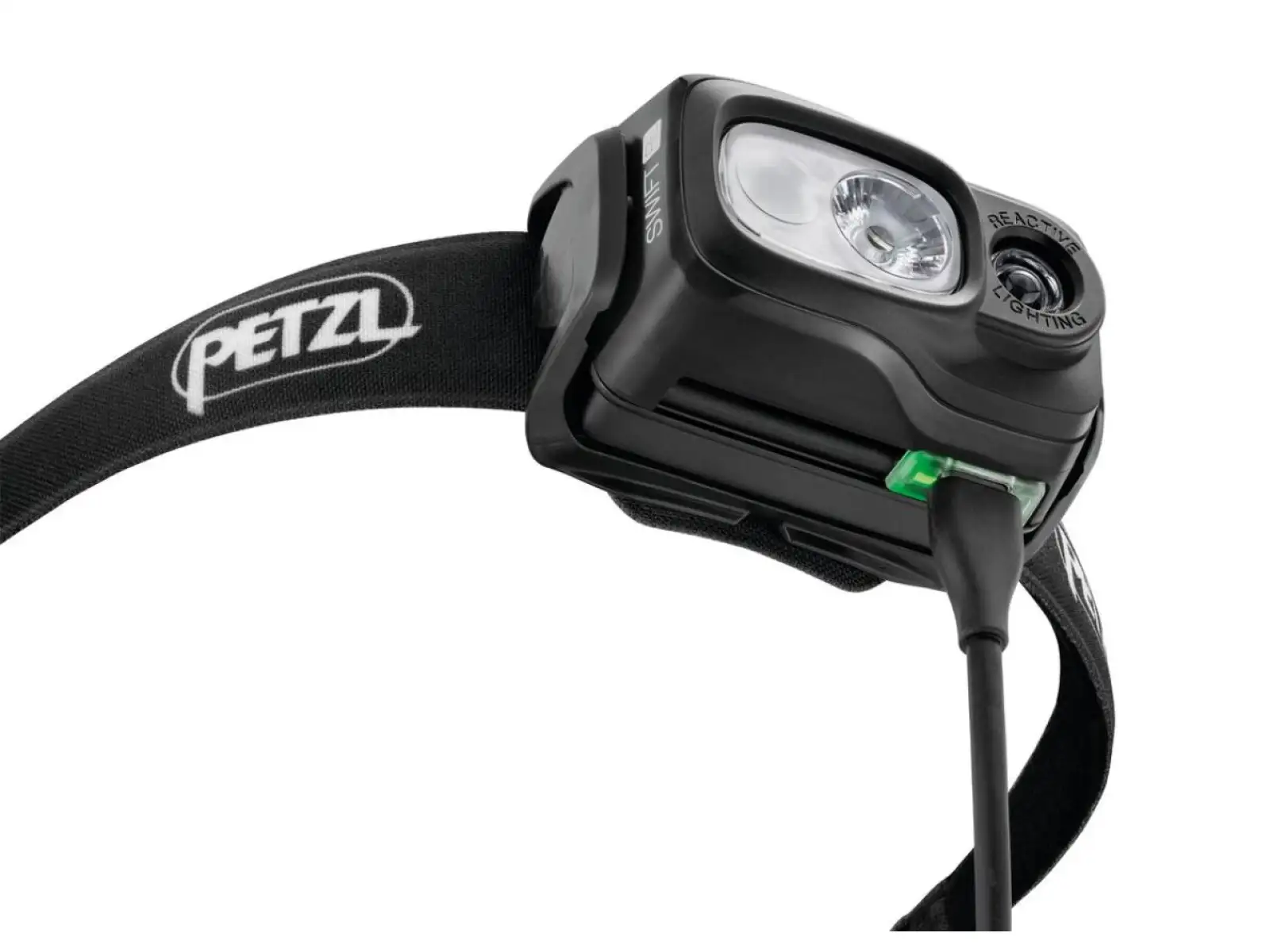 Petzl Swift RL 2023 wiederaufladbare Stirnlampe Black