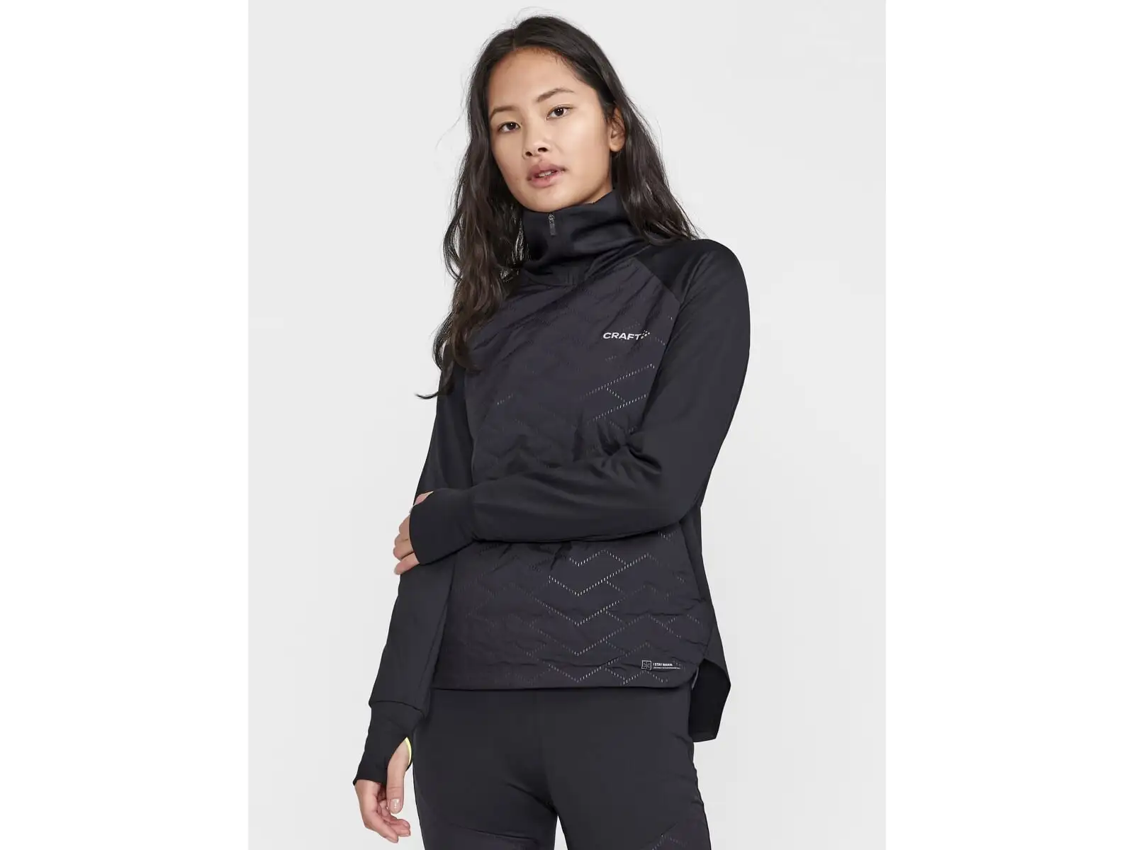 Craft ADV SubZ Sweater Damen Laufjacke Schwarz