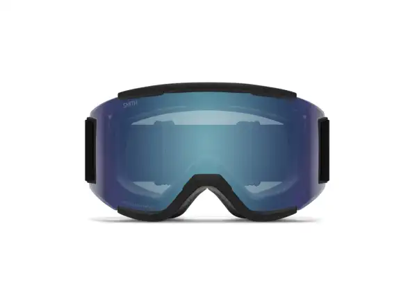 Smith Squad Skibrille schwarz / ChromaPop Everyday Blue Mirror + Yellow