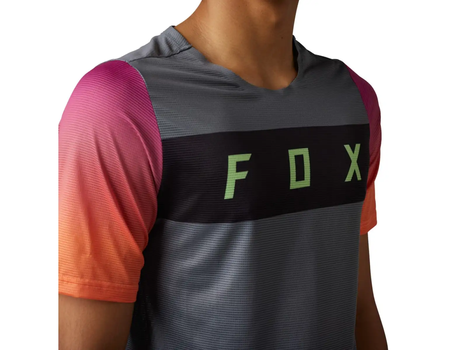 Fox Flexair Arcadia Herren Trikot Kurzarm Pewter