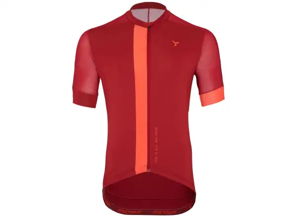 Silvini Carnio Herren-Trikot kurzarm Merlot/Ruby