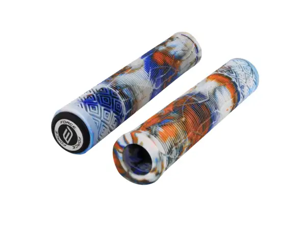 Force BMX160 Gummigriffe weiß/blau/orange