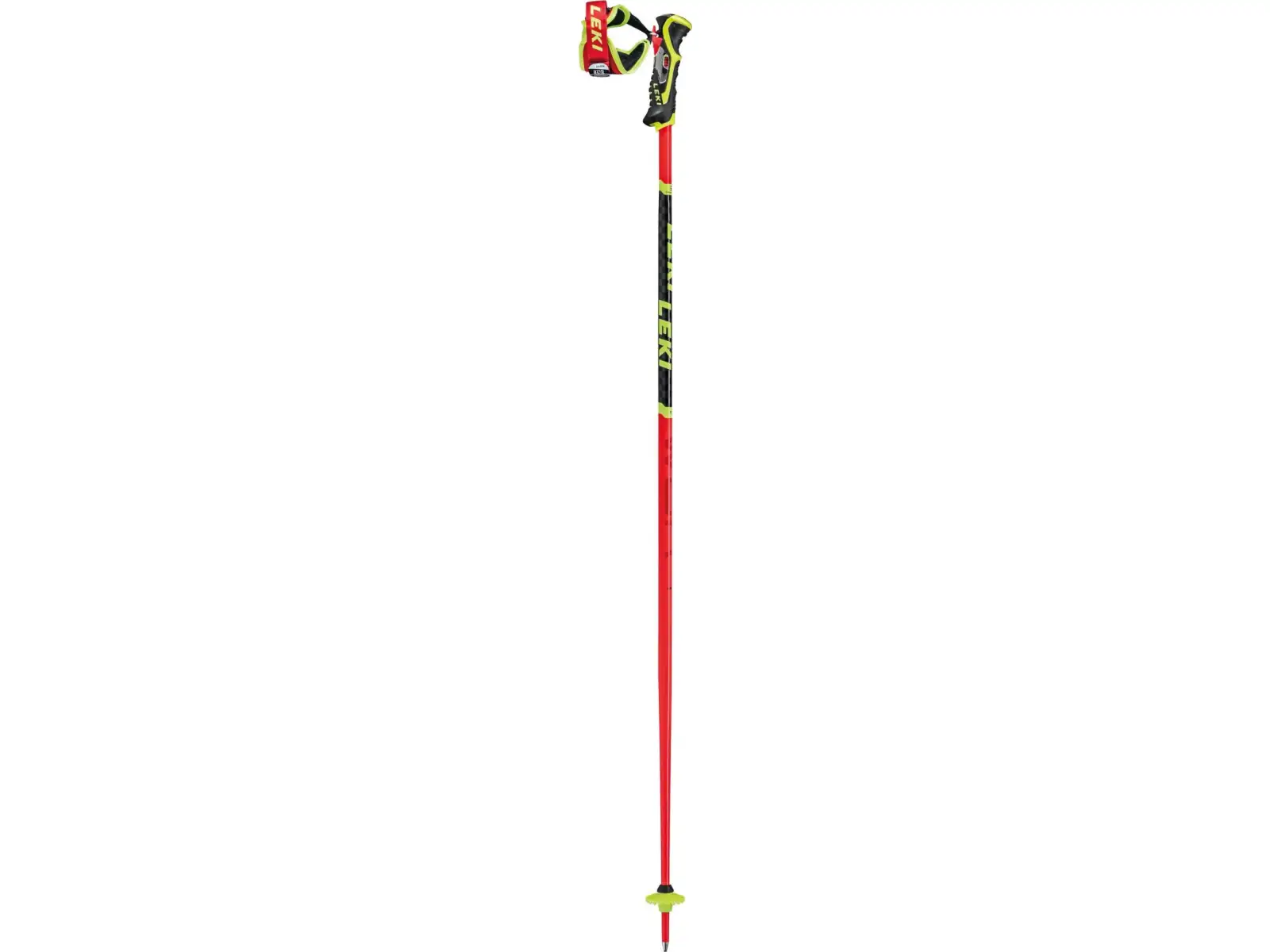 Leki WCR TBS SL 3D Abfahrtsstöcke in Fluoreszierend Rot/Schwarz/Neongelb