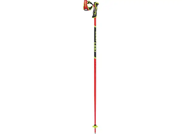 Leki WCR TBS SL 3D Abfahrtsstöcke in Fluoreszierend Rot/Schwarz/Neongelb