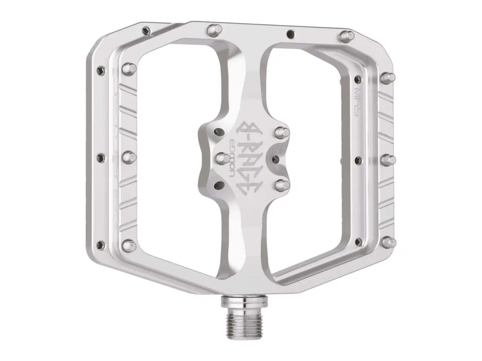 Burgtec Penthouse MK5 B-Rage Edition Plattformpedale Rhodium Silver
