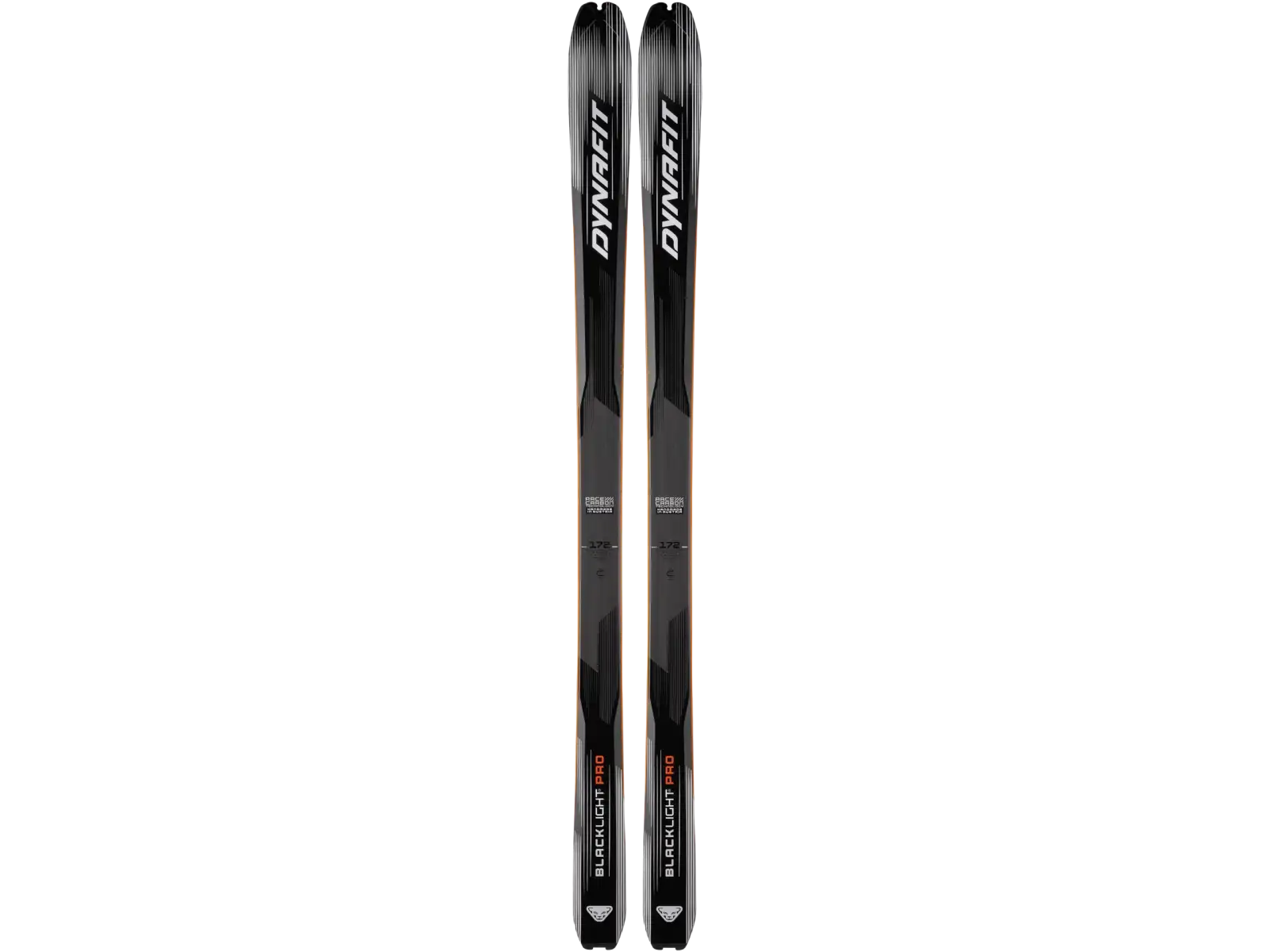 Dynafit Blacklight Pro Skitourenski Schwarz Silber Orange.