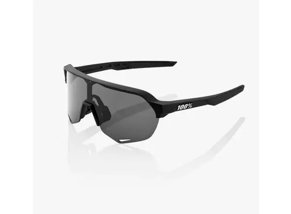 100% S2 Brille Soft Tact Schwarz/Rauchglaslinse