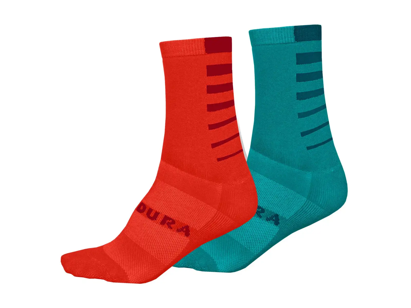 Endura Coolmax Stripe Damensocken (2 Paare pro Packung) blau pazifik Einheitsgröße