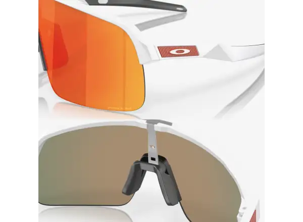 Oakley Sutro Lite Sonnenbrille - Matte White/Prizm Ruby