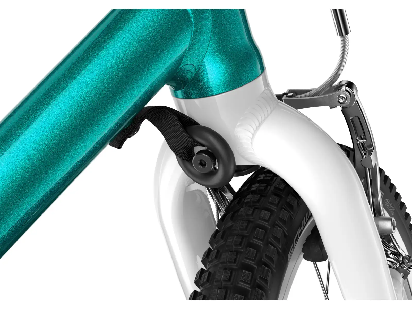 Woom GO 1 Plus Metallic Turquoise 14 Kinderlaufrad