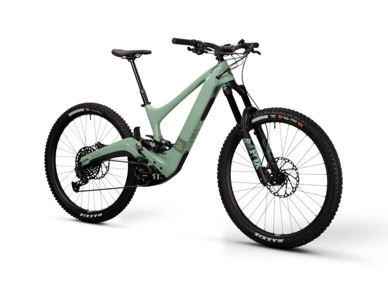 Ibis OSO Forest Service Green full-suspension E-Bike