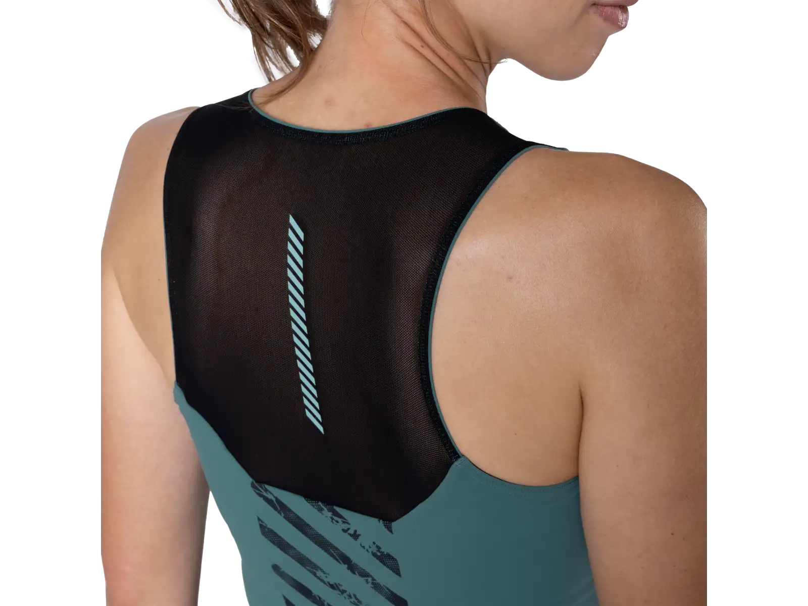 Dynafit Trail Crop Top Damen ärmelloses Shirt Black Out