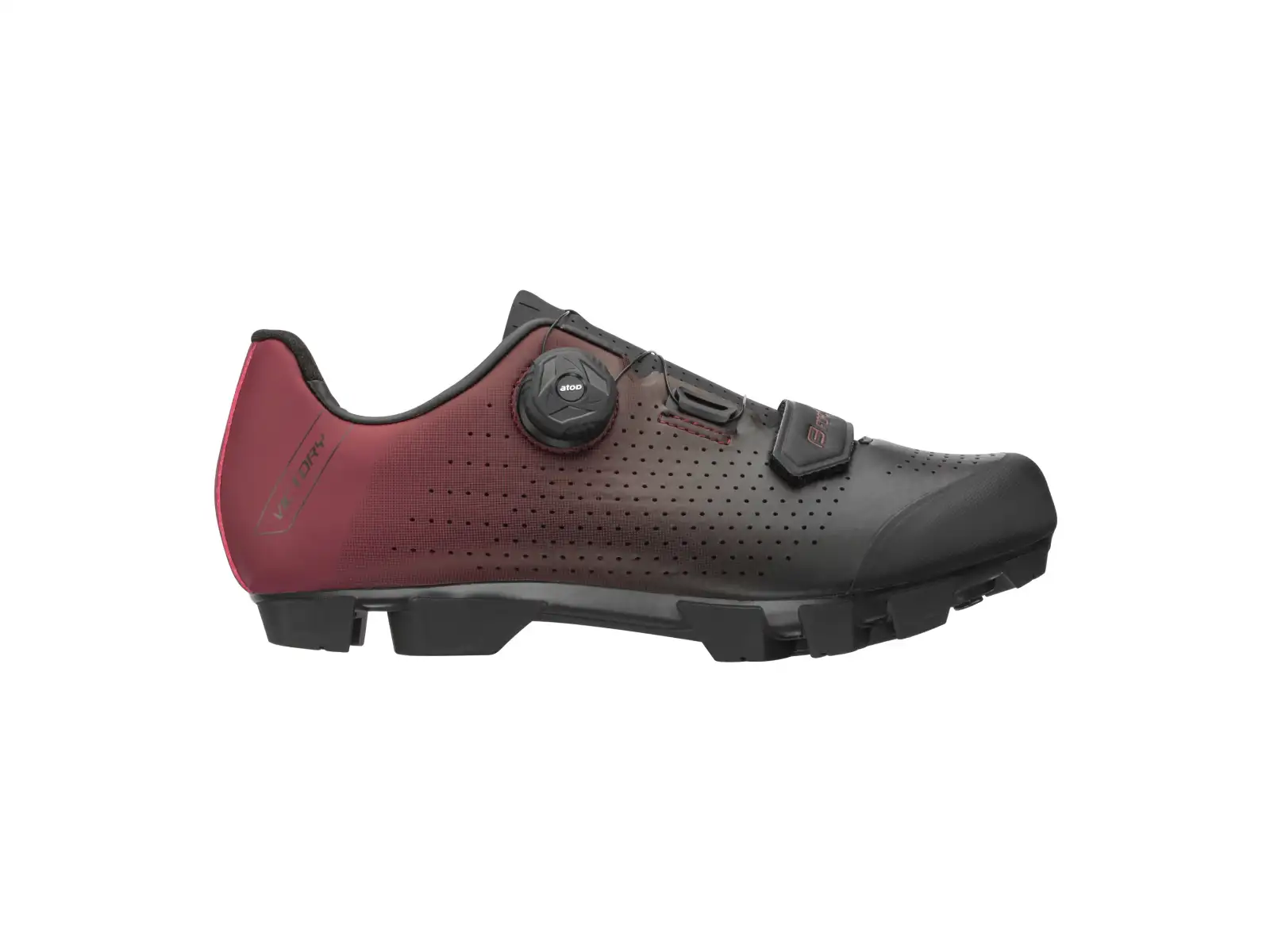 Force Victory MTB Herren-Fahrradschuhe schwarz/bordeaux