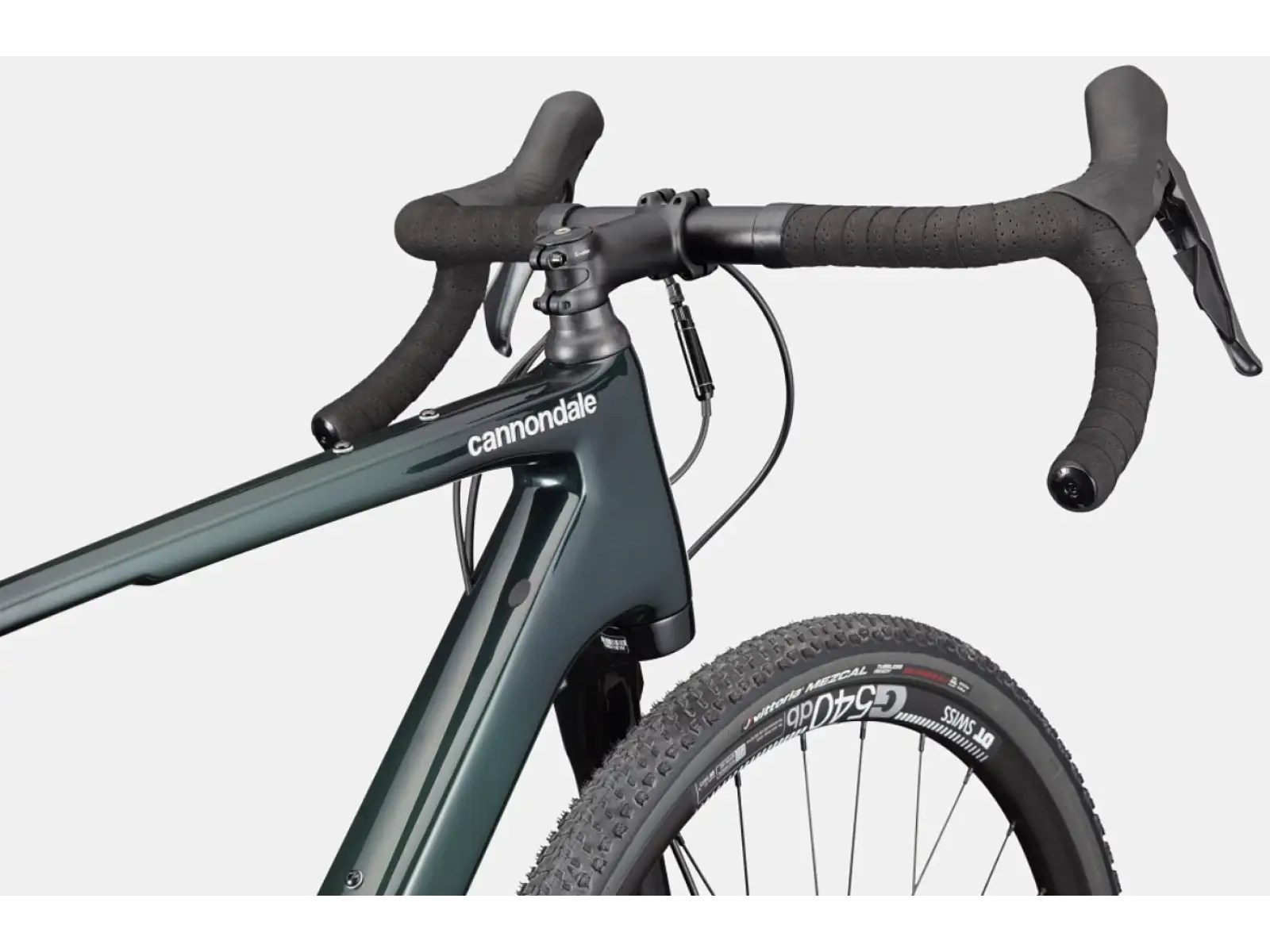 Cannondale Topstone Carbon 2 Lefty Gravelbike Grün Größe M.