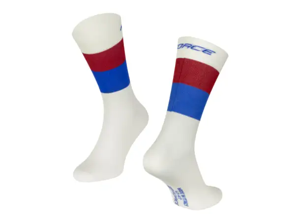 Force Rainbow Radsocken creme/blau/rot