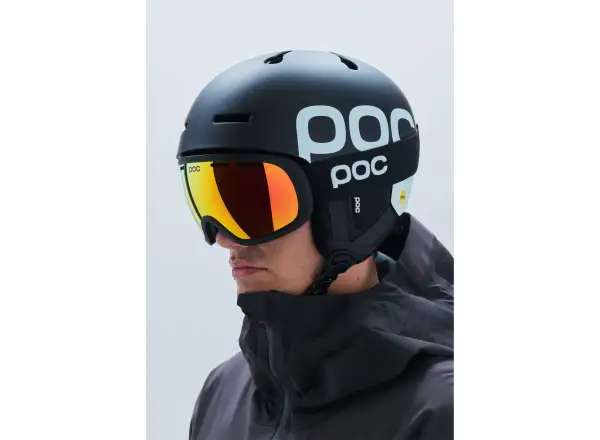 POC Fovea Skibrille Uranium Black/Partly Sunny Orange