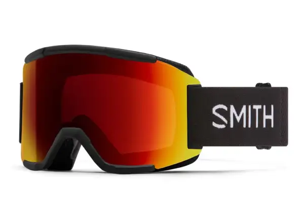 Smith Squad Skibrille schwarz / Chroma Pop Sun Red Mirror + Yellow
