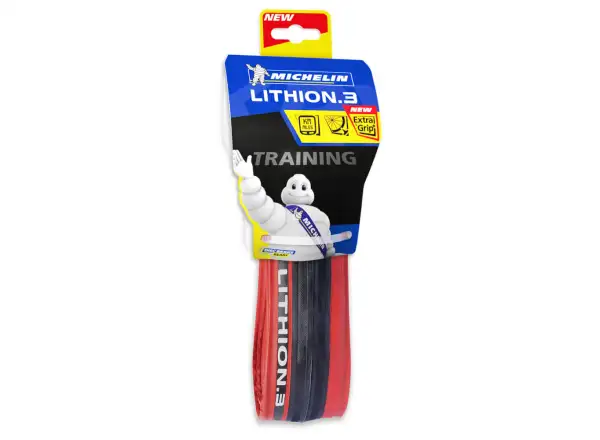 Michelin Lithion.3 TS 25-622 Straßenreifen mit Kevlar in Rot.
