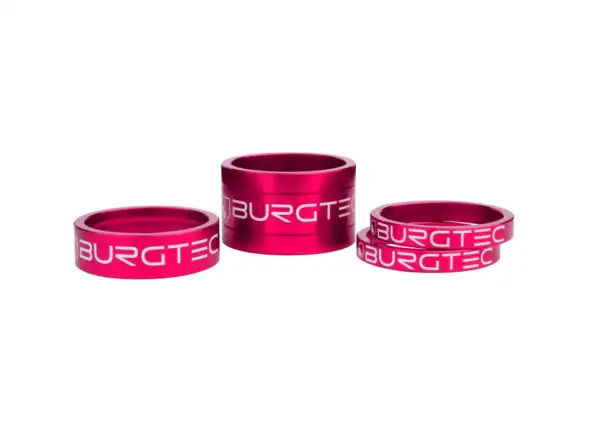 Burgtec Spacer Kit Satz Vorbauausgleich 5/5/10/20 mm pink