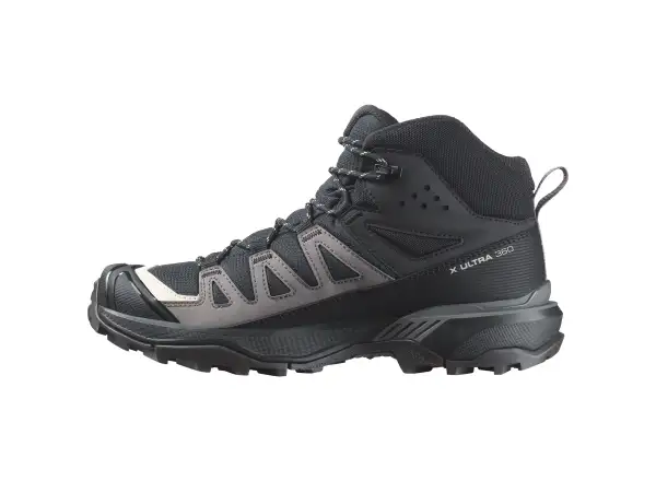 Salomon X Ultra 360 MID GTX Damen Wanderschuhe Black/Plum Kitten/Shale