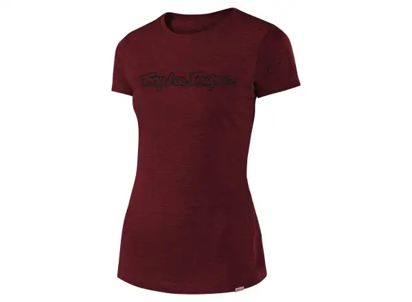 Troy Lee Designs Women Signature Tee Damen T-Shirt kurzarm Heather Mauve