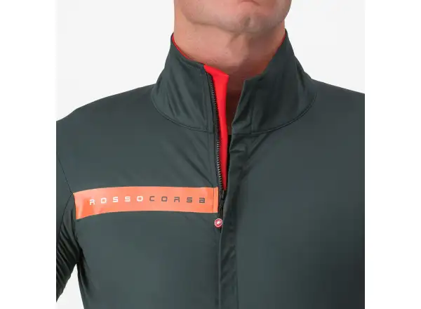 Castelli Beta RoS Herrenjacke Rover Green/Red Orange