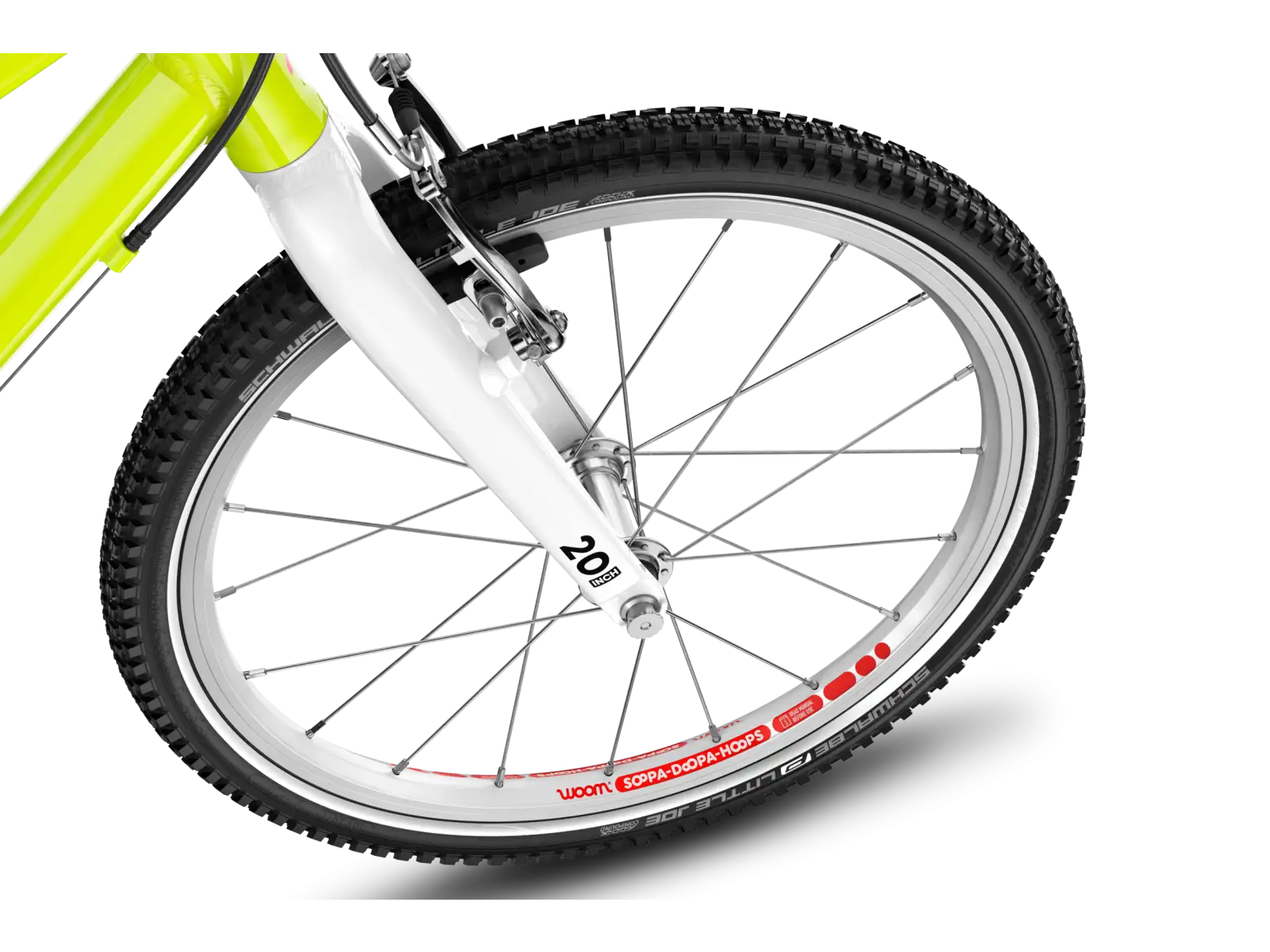 Woom GO 4 Kinderfahrrad neon lime