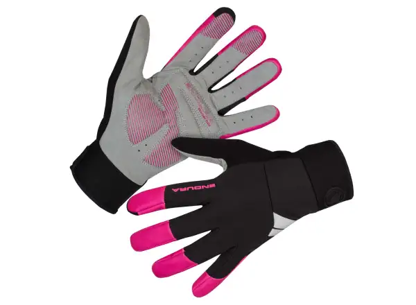Endura Windchill Damen Handschuhe Hi-viz Rot