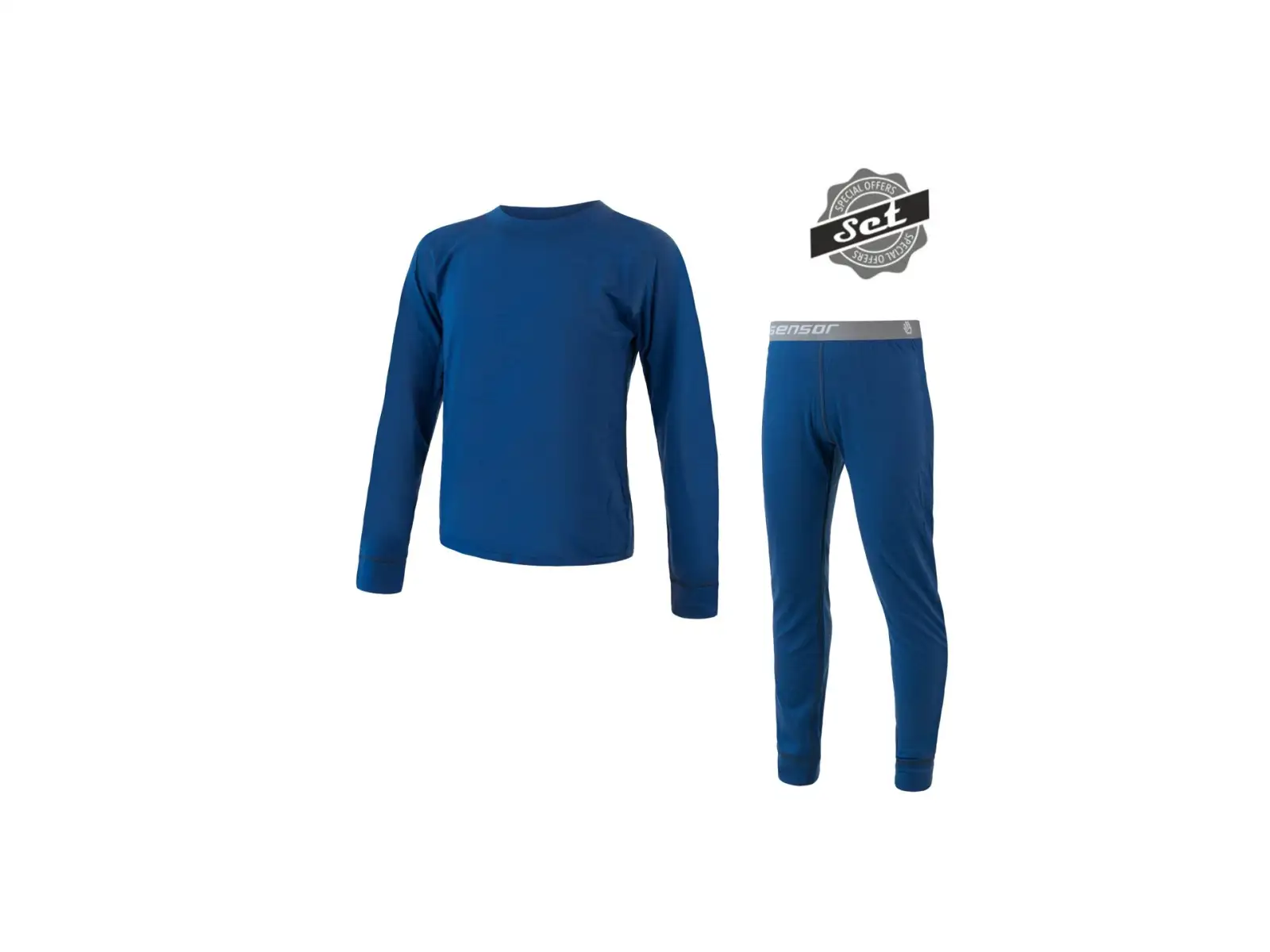 Sensor Merino Air Kinder Set Langarmshirt + Unterhose Dark Blue