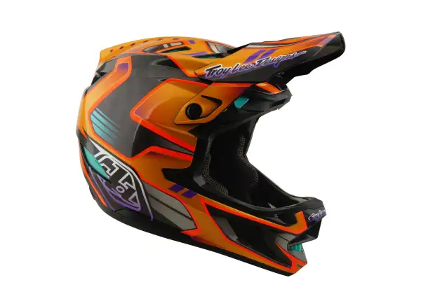 Troy Lee Designs D4 Carbon MIPS Helm Crest Gold