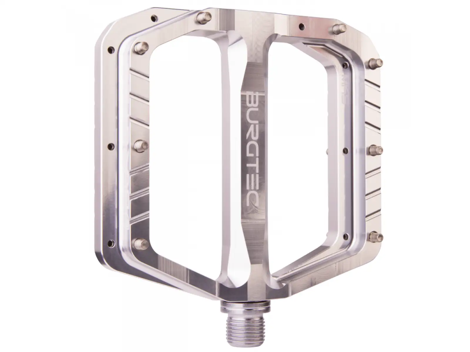 Burgtec Penthouse MK5 Plattformpedale Rhodium Silver