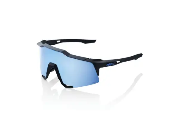 100% Speedcraft Brille Matte Black/HiPER Blue Multilayer Mirror Linse