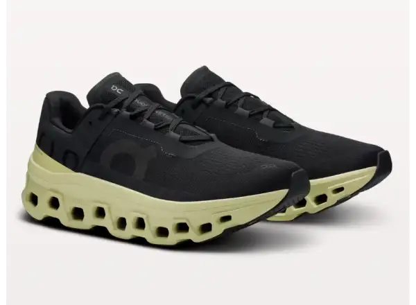 ON Cloudmonster Herren Laufschuhe Schwarz/Akazie
