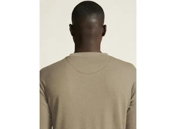 Craft Wool Waffle Herren T-Shirt langarm beige