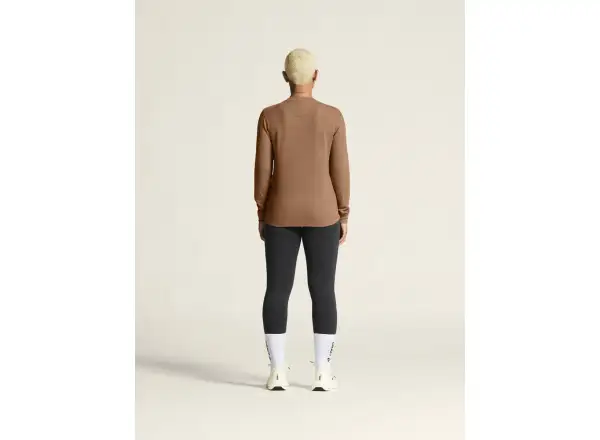 Craft Wool Waffle Damen Langarmshirt braun