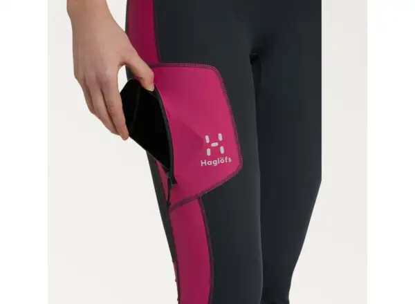Haglöfs L.I.M Winter elastische Damenhose dunkelgrau/rosa