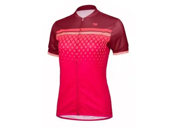 Etape Diamond Damen Kurzarmtrikot bordeaux/pink