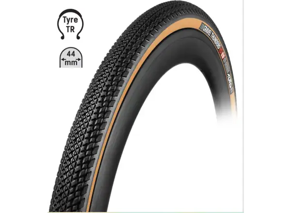 Tufo Thundero HD Gravel Reifen 700x44C Kevlar schwarz/beige