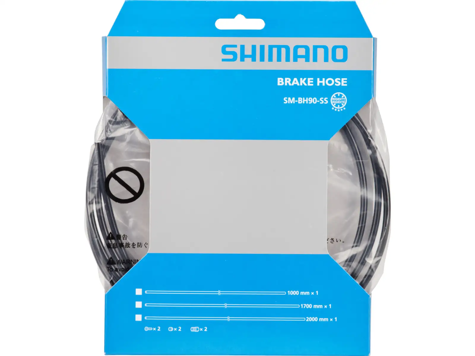 Shimano SM-BH90-SS Bremsschlauch 2000 mm, gerade – gerade, schwarz