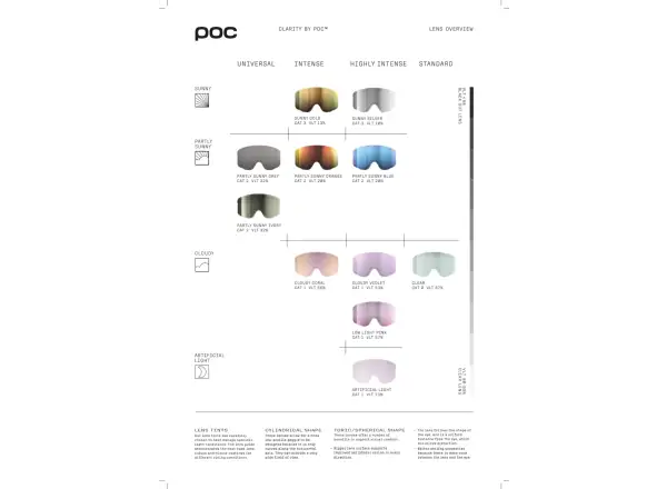 POC Fovea Skibrille Blixten/Partly Sunny Orange
