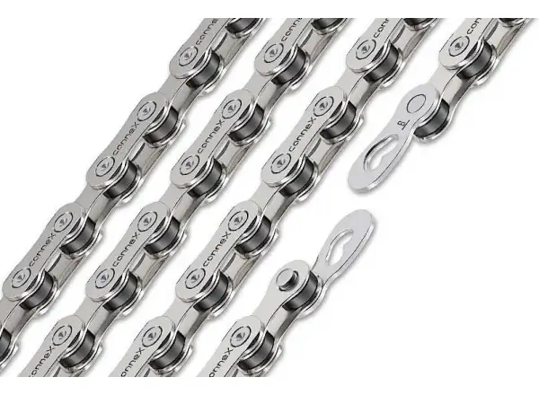 Connex 8sE Silberkette für E-BIKE mit 136 Gliedern.