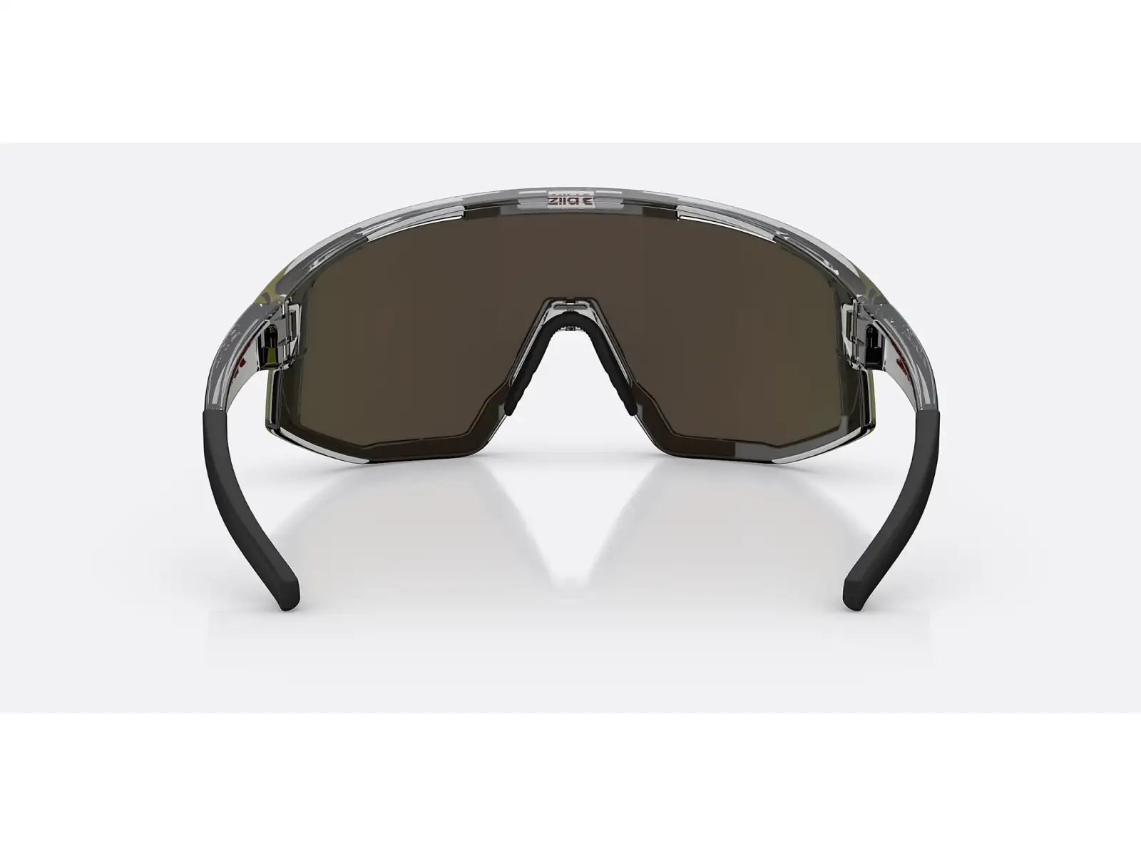 Bliz Fusion Sonnenbrille Transparent Dark Grey/Brow Red Multi