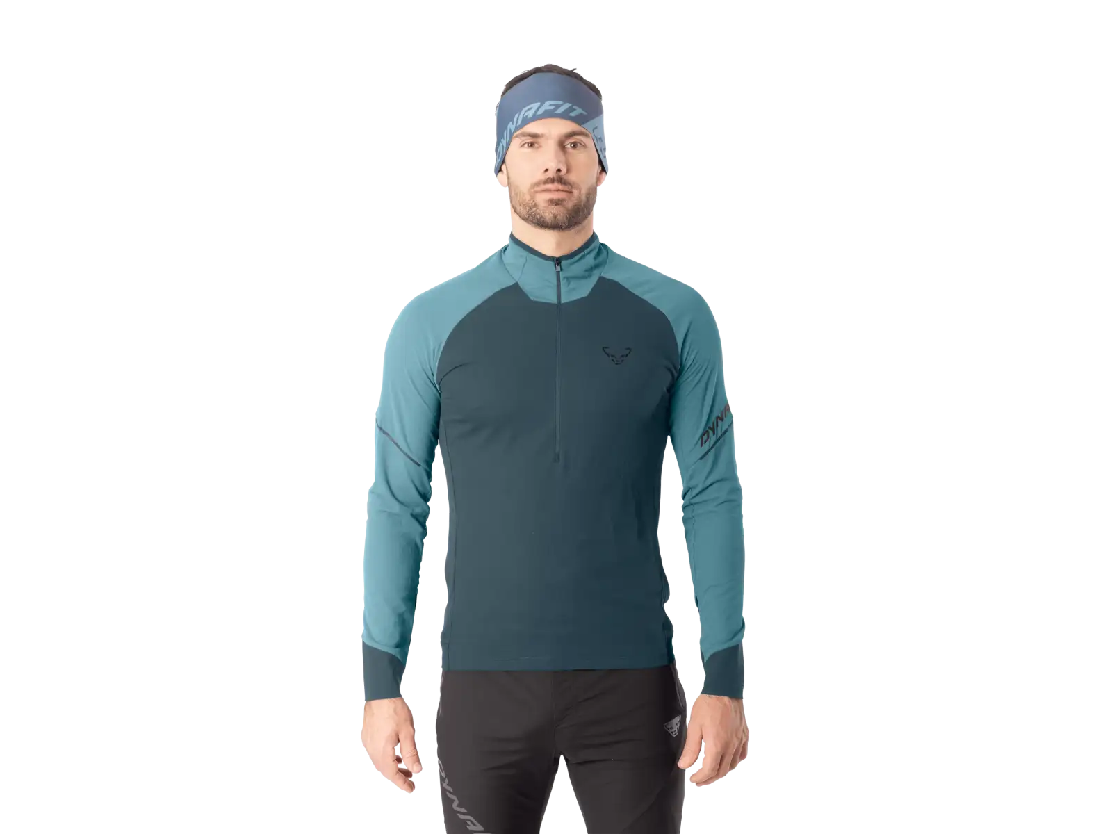 Dynafit Aalpine Zip Herren Laufshirt Langarm Smoke blue/0720